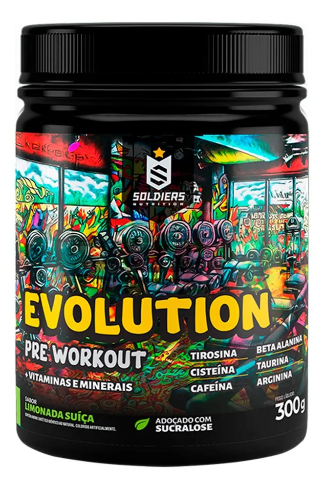Suplemento Soldiers Nutrition Evolution en pó sabor limonada suíça x 300g