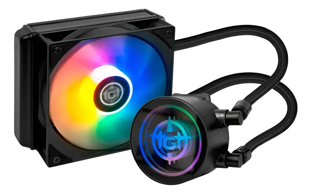 Water Cooler TGT Spartel V3 Preto Rainbow 120mm com TDP 200W