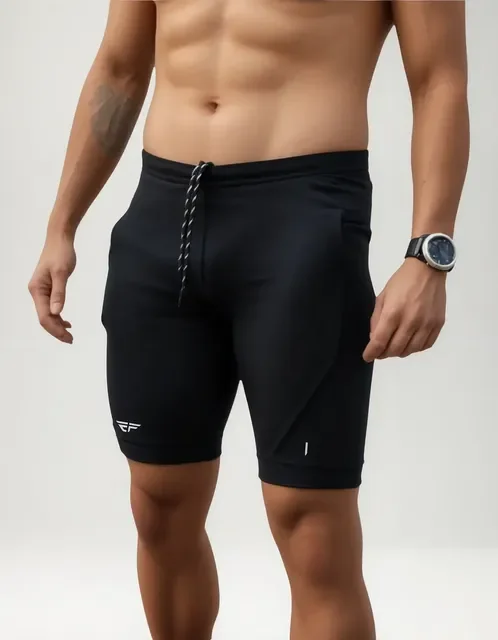 Bermuda De Compressão   Masculina Com Bolso Corrida