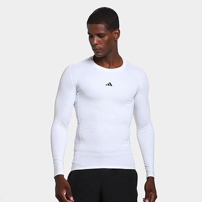 Camiseta Adidas Manga Longa Techfit Masculina