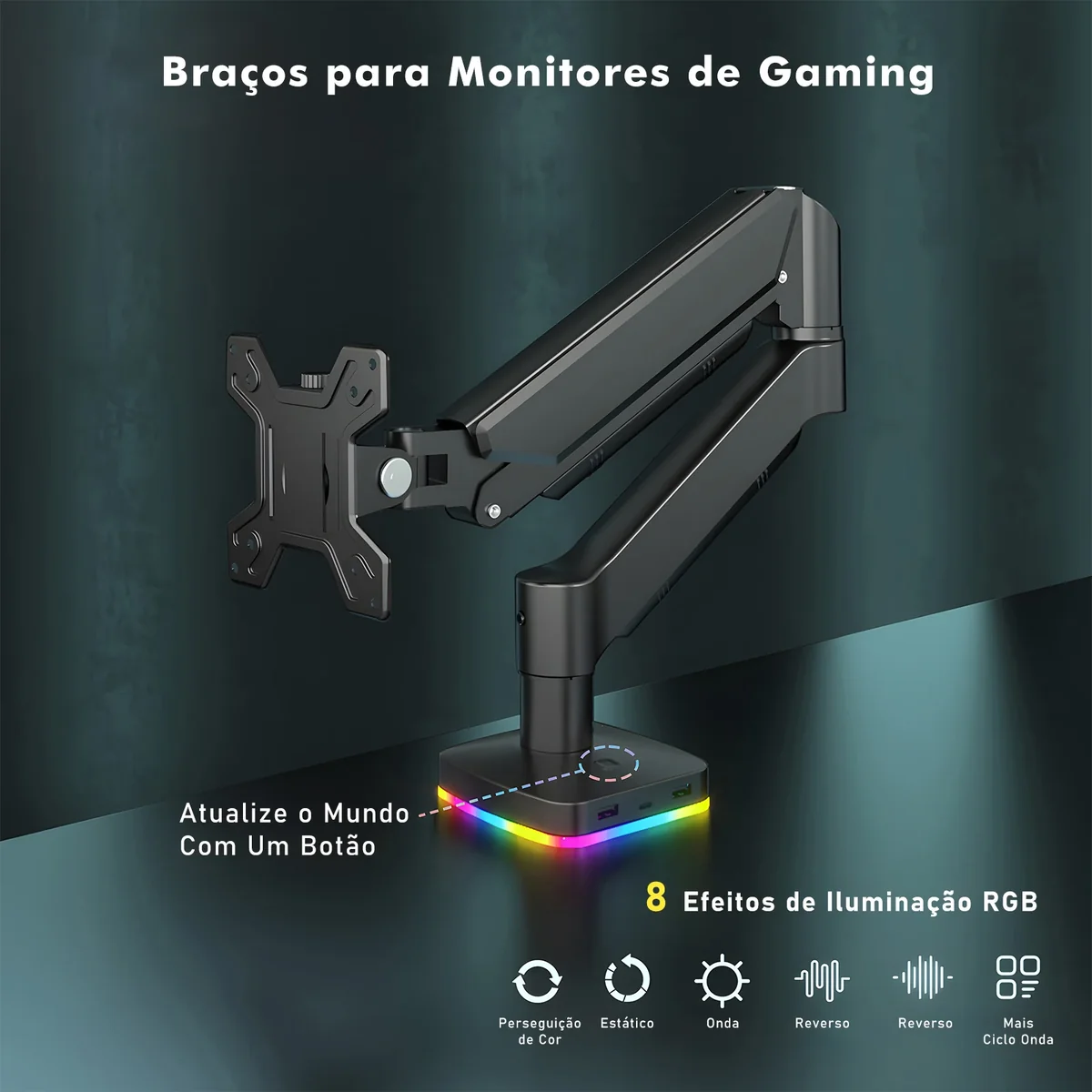 RGB，Braço Articulado Monitor，  Suporte Monitor， Suporte Tv， Suporte para Monitor Articulado， Monitor Suporte Articulado