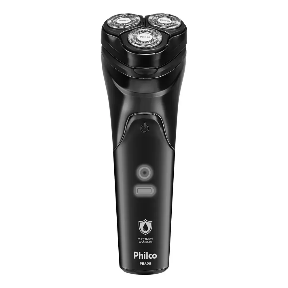Barbeador Elétrico Pba08 À Prova Dágua Bivolt Philco Preto 127/220v Preto 127/220v