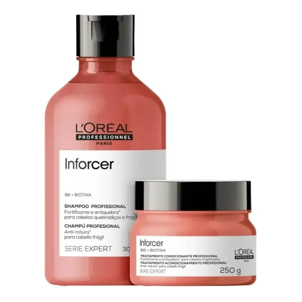 L'oréal Professionnel Inforcer Kit Shampoo 300ml e Máscara 250ml