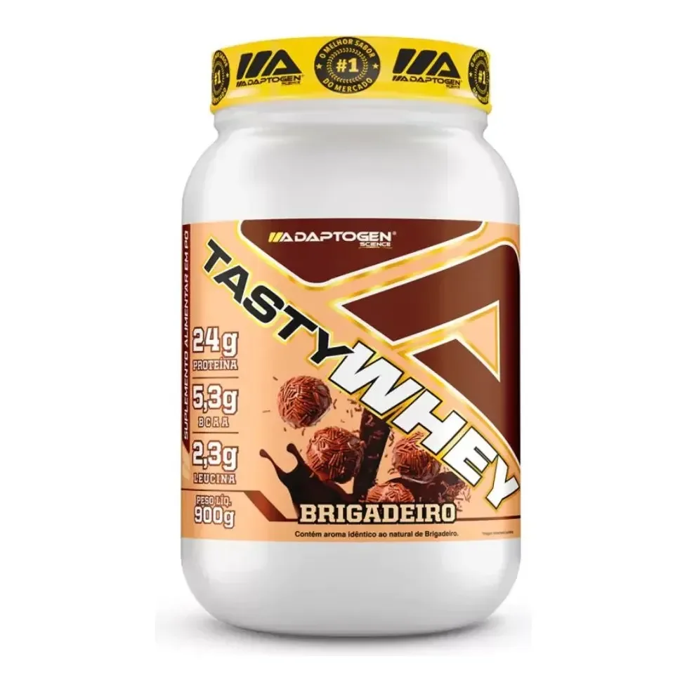 Tasty Whey 3w 900g Sabor Brigadeiro Adaptogen Science Brigadeiro