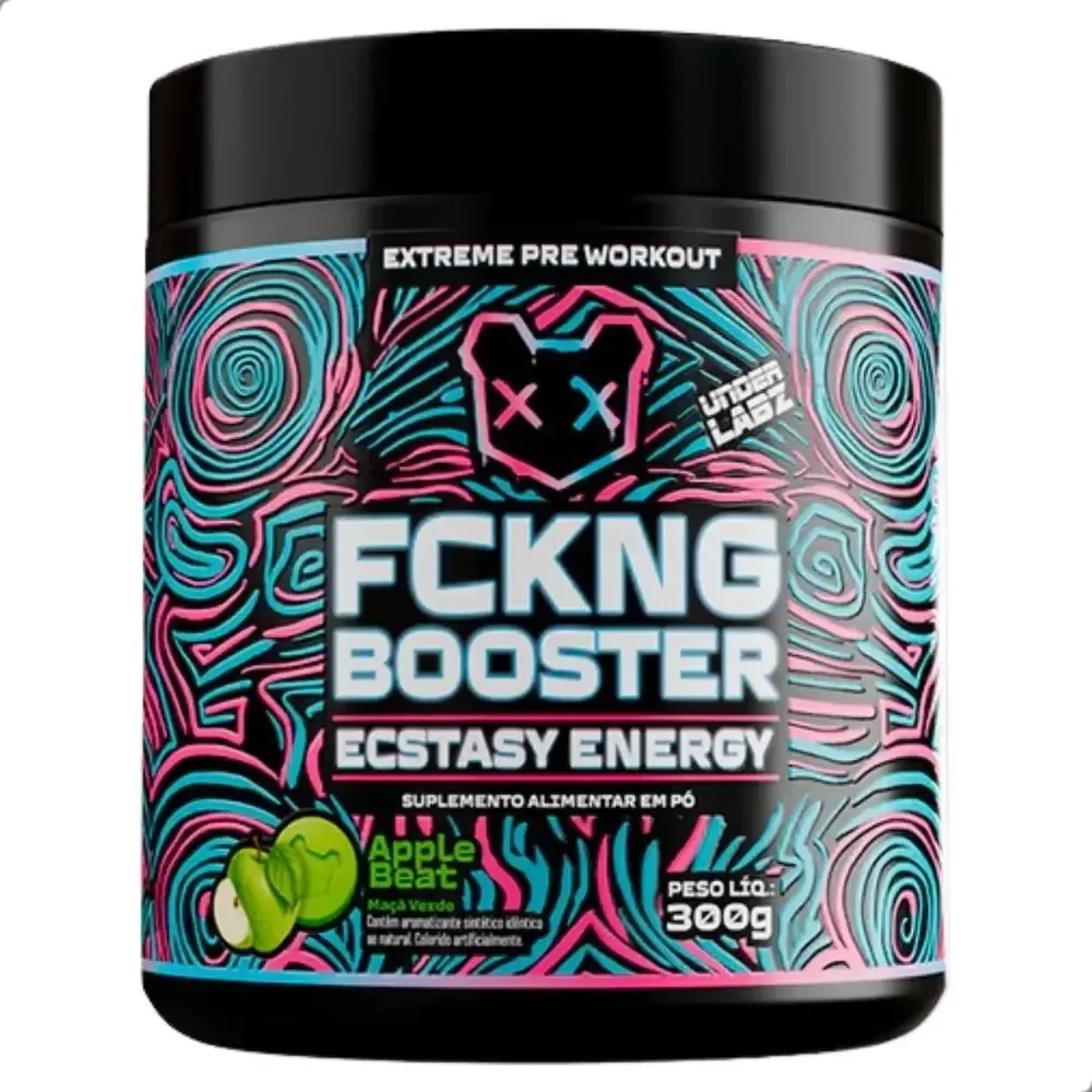 Fckng Booster Ecstasy Energy Pre Workout 300g Under Labz Sabor Apple Beat