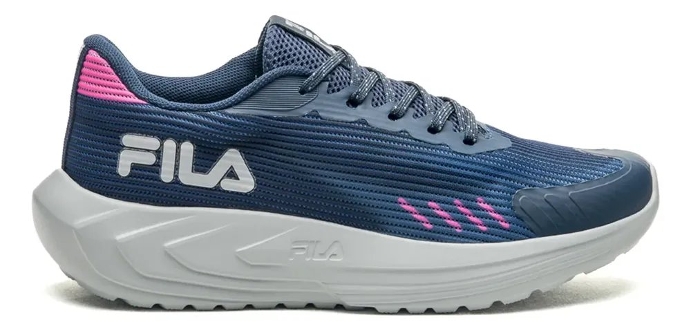 Tênis Fila Feminino Sprint Esportivo Confortável Academia Marinho/rosa Mesh Respirável 39
