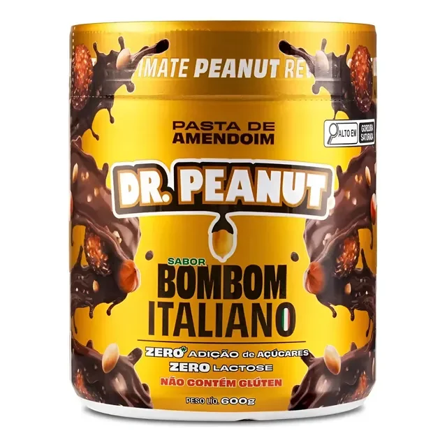 Pasta De Amendoim Com Whey Protein 600g Dr. Peanut