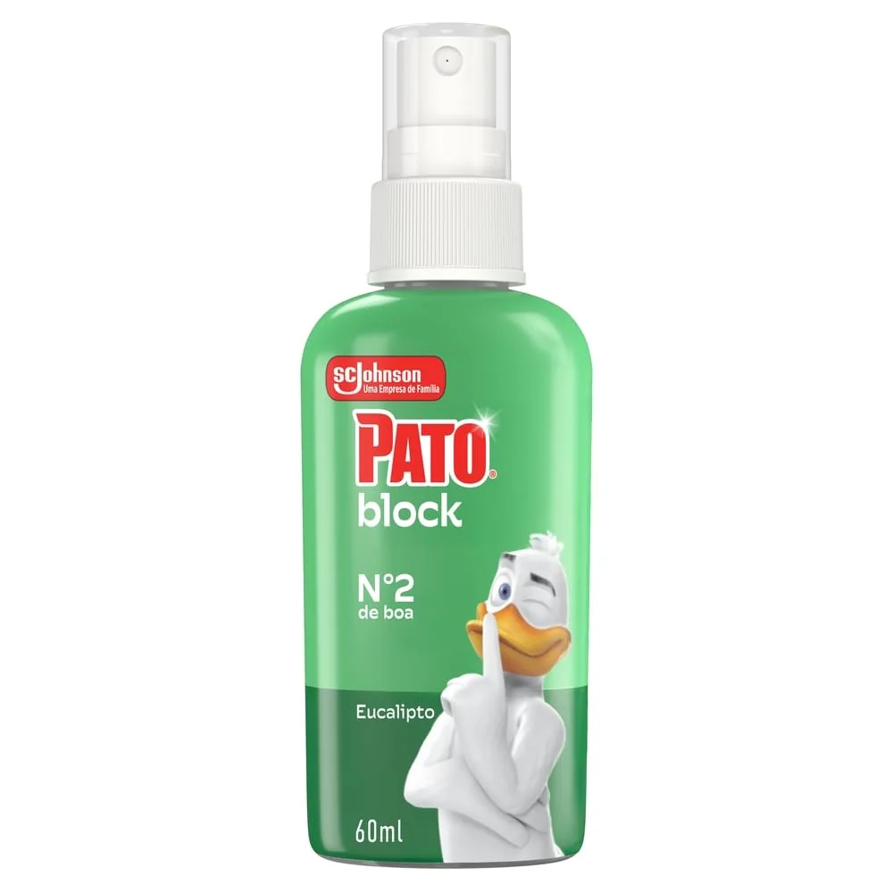 Pato Odor Block Bloqueador de Odores Sanitários, Vaso Sanitario Livre de Odores, Eucalipto, 60ml