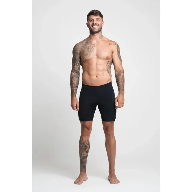 Bermuda Compressão Masculina Bolsos Para Corrida E Treinos