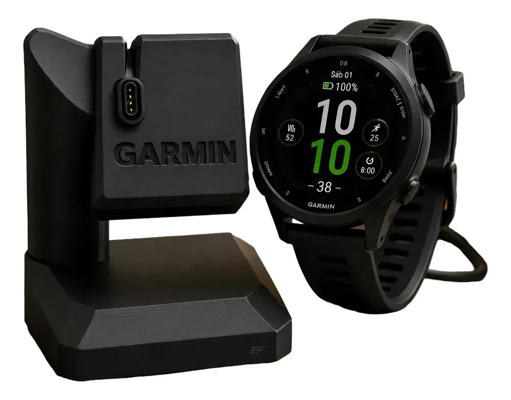 Suporte Base De Carregador De Mesa Para Relógio Garmin Dock Preto