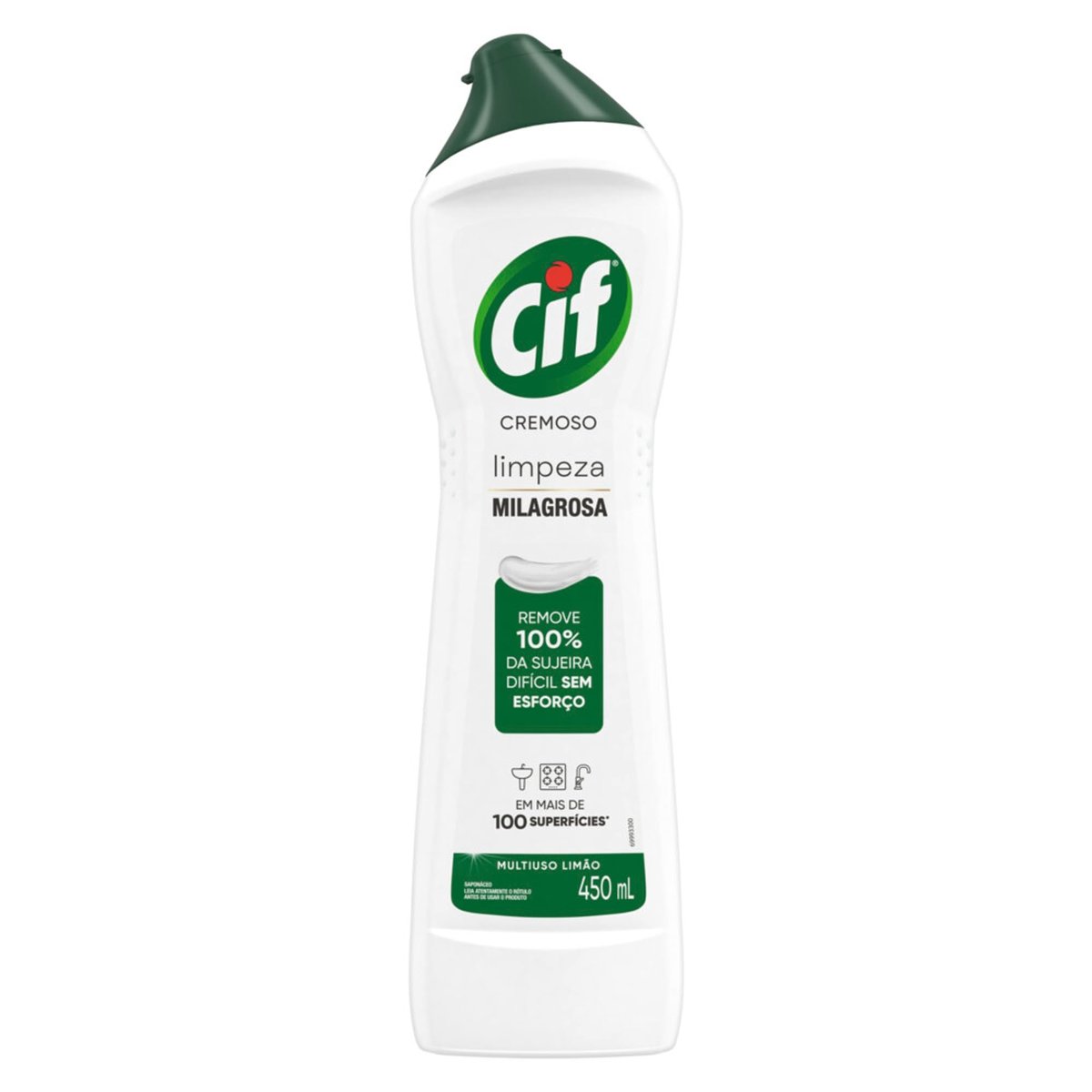 CIF Cremoso Limpreza Milagrosa Limão para casa 450ml