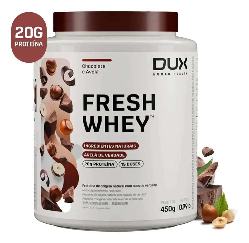 DUX HUMAN HEALTH Fresh Whey Chocolate e Avelã 450g