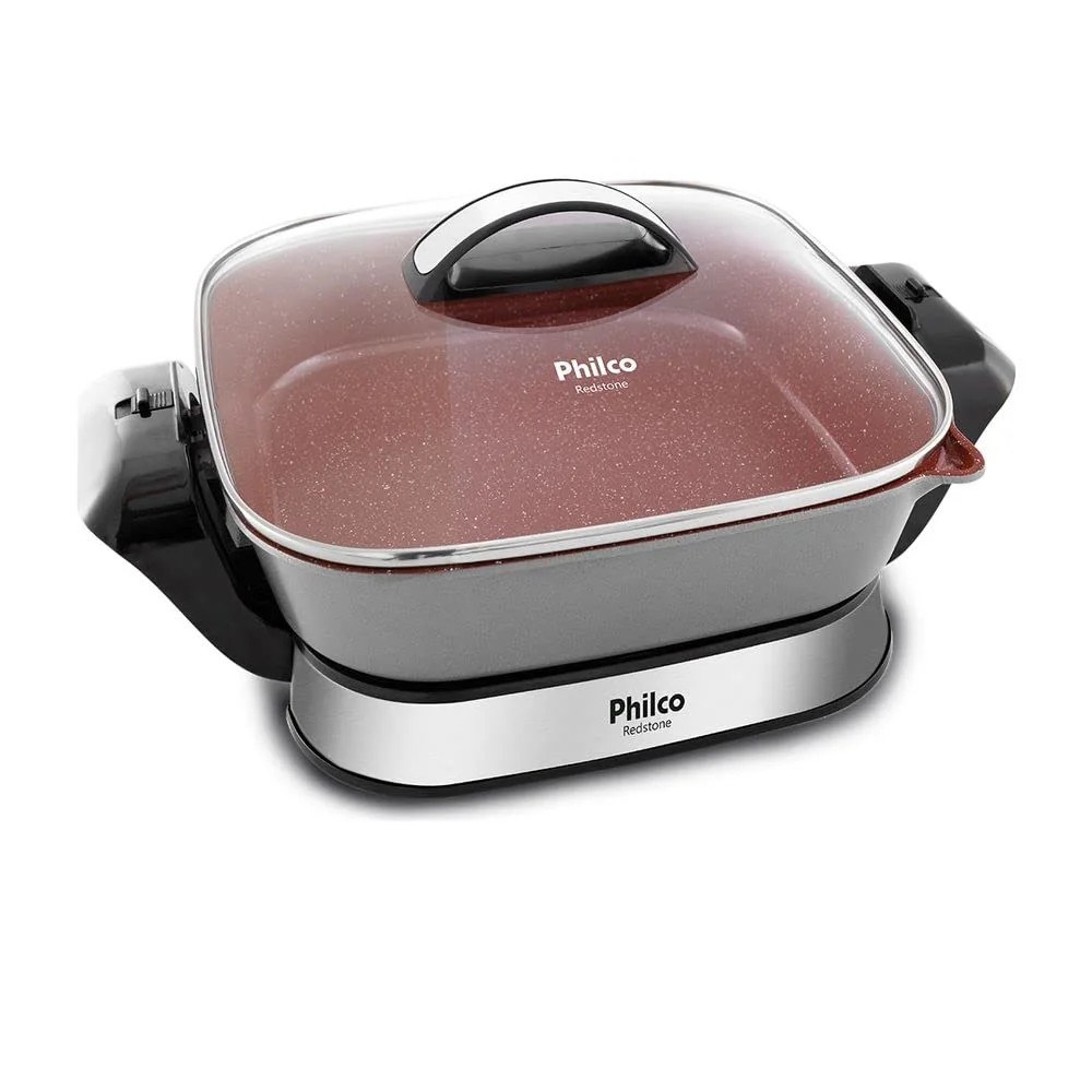 Philco Panela Eletrica Redstone PPE04FS 127V Liga de aço Vermelha