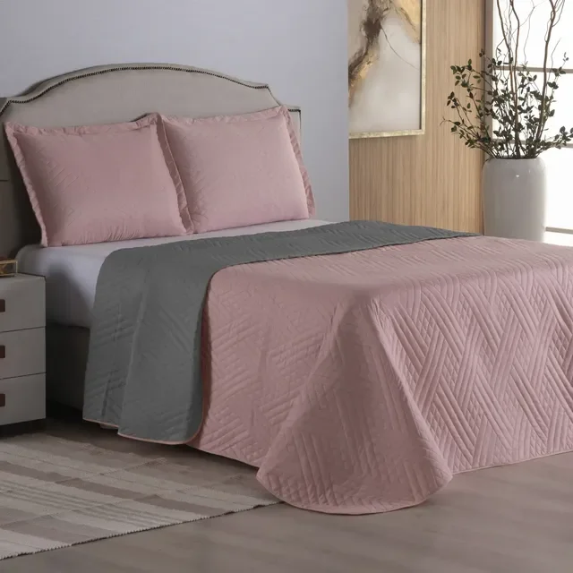 Kit Cobre Leito Queen Dupla Face 3 Peças 400 Fios Cama Box
