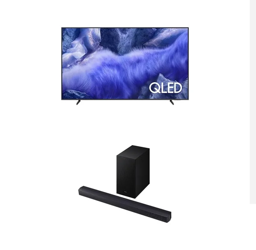 Samsung Combo Vision AI TV 55" QLED 4K QEF1 + Soundbar HW-B450F