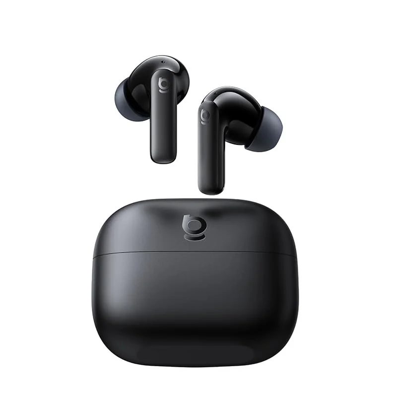 Fone De Ouvido Sem Fio Baseus BP1 NC ANC Bluetooth 6.0 55h Bateria Portátil IP55 Resistente Suor e Poeira Leve-Preto