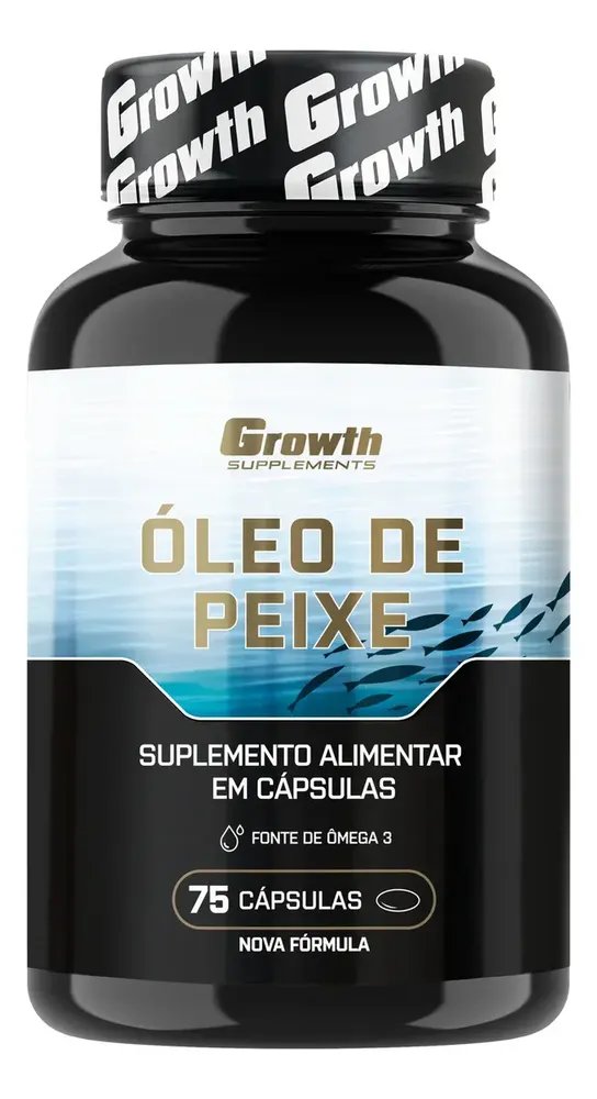 Omega 3 Óleo De Peixe 75 Softgel (caps) Growth Supplements