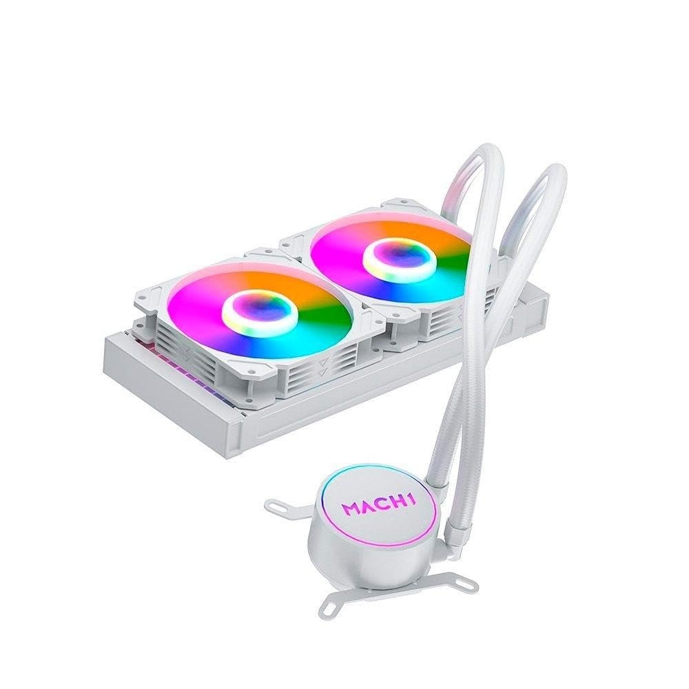 Water Cooler Mach1 Logic, Rgb, 240mm, Amd e Intel, Branco - Gk240w