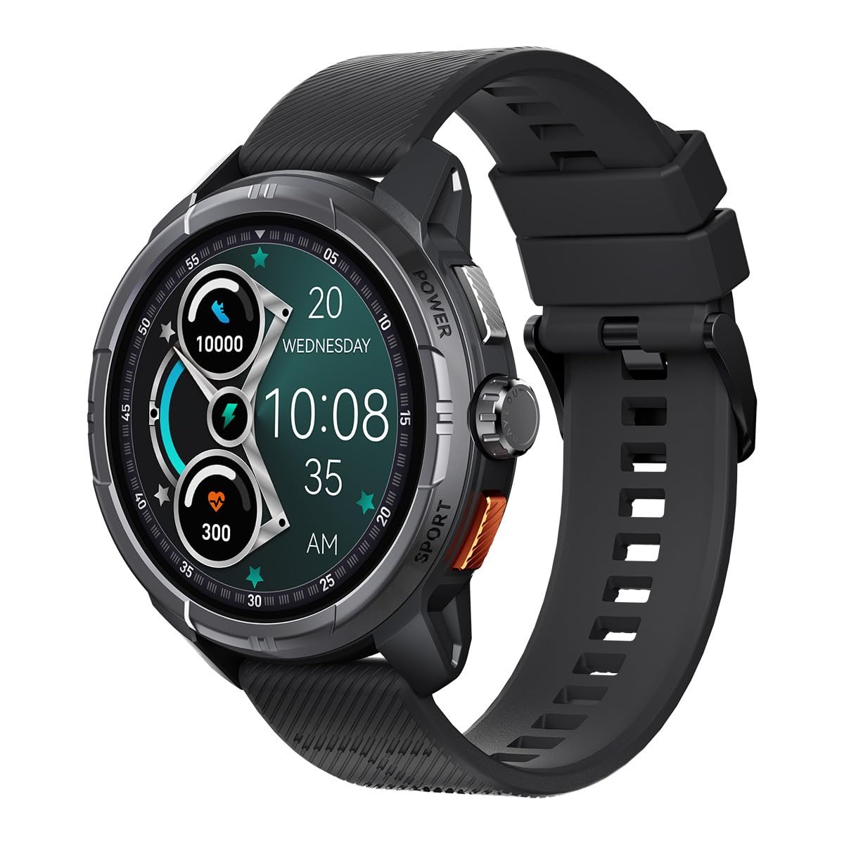HAYLOU Solar Ultra Smartwatch para Mulheres e Homens, Preto