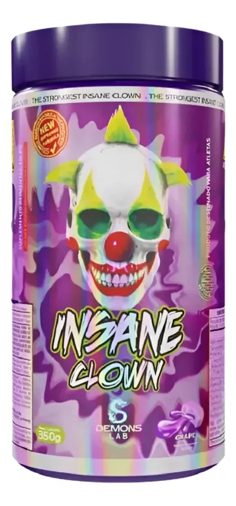 Pré Treino Demons Lab Insane Clown 350g Aminoácidos Sabor Grape