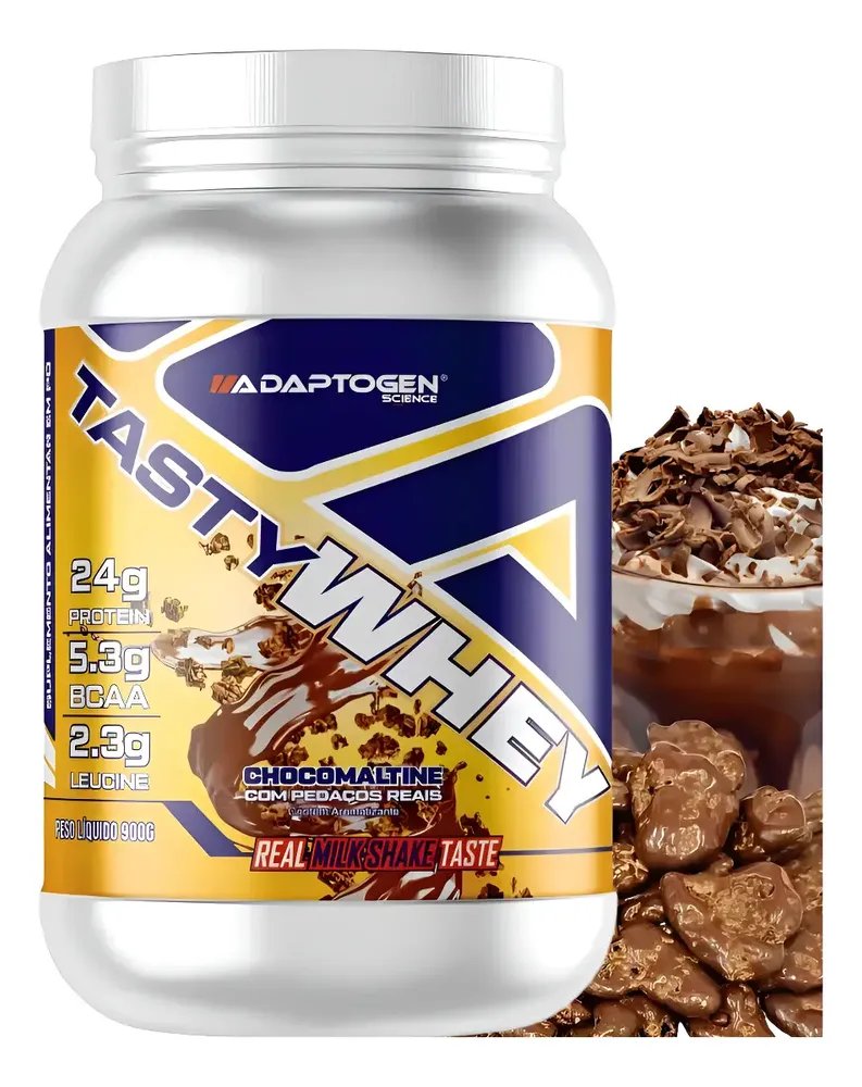 Suplemento Tasty Whey 3w Gourmet Whey Protein Adaptogen Scie Choco Maltine