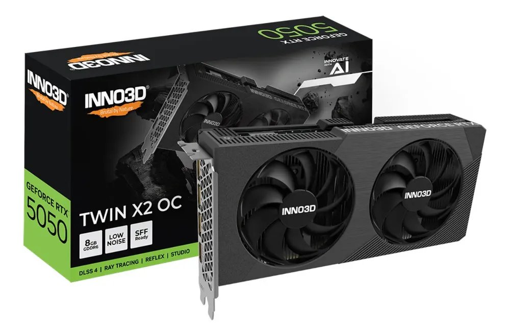 Placa De Vídeo Nvidia G Rtx 5050 8gb Gddr6 Inno3d Twin X2 Oc
