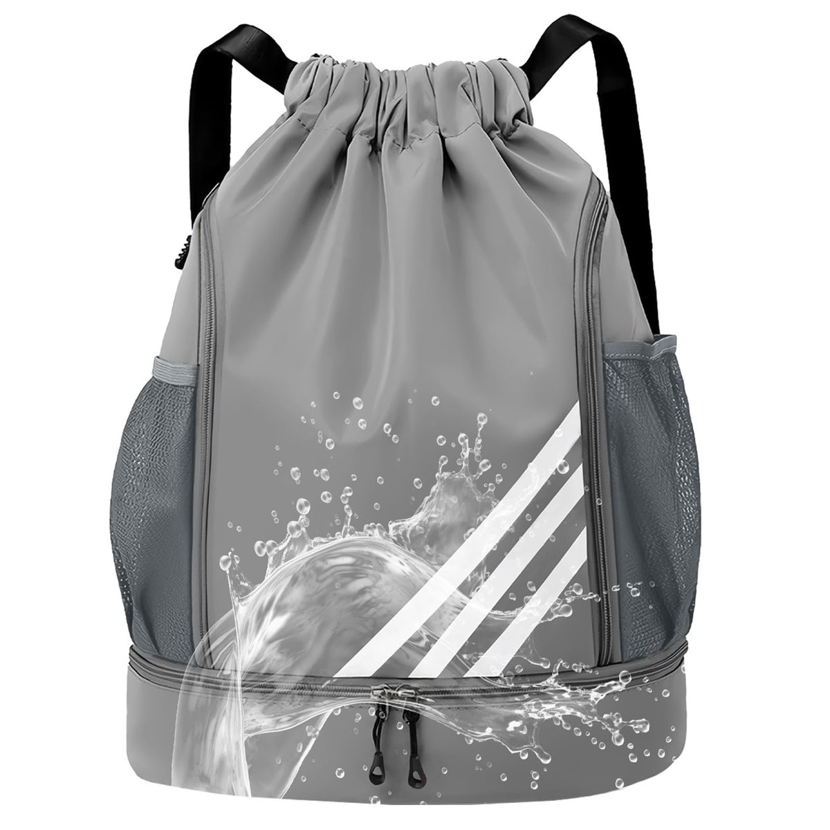 Mochila Esportiva Impermeável para Academia, Bolsa Grande com Compartimento para Tênis e Itens Molhados - Futebol e Treino