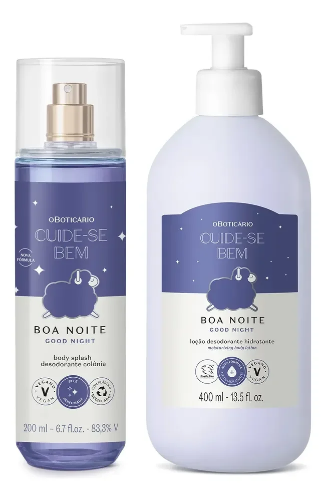 Kit Cuide-se Bem Boa Noite: Body Splash 200ml + Hidratante Desodorante Corporal 400ml
