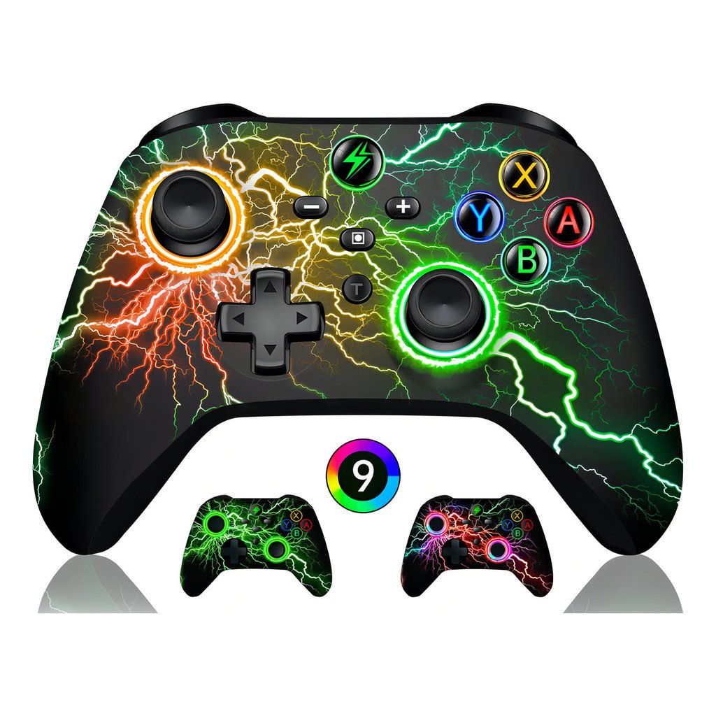 Controle Sem Fio Para Pc Nintendo Switch Android Ios Led Rgb