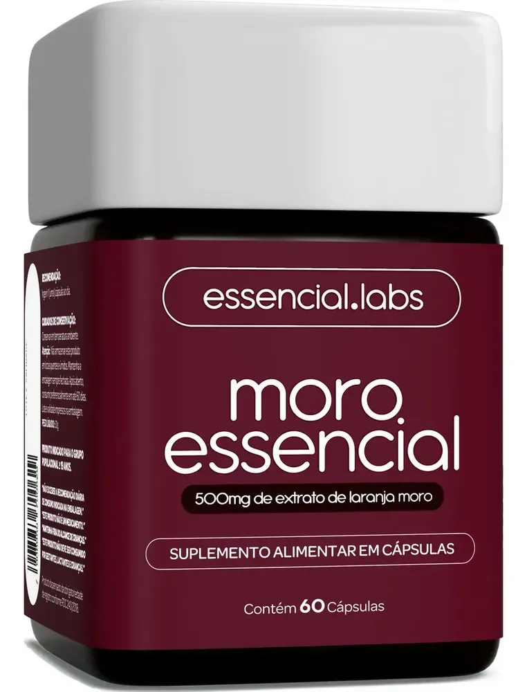 MORO ESSENCIAL 500mg - Fórmula Exclusiva com Máxima Concentração e Pureza - 60 Cápsulas