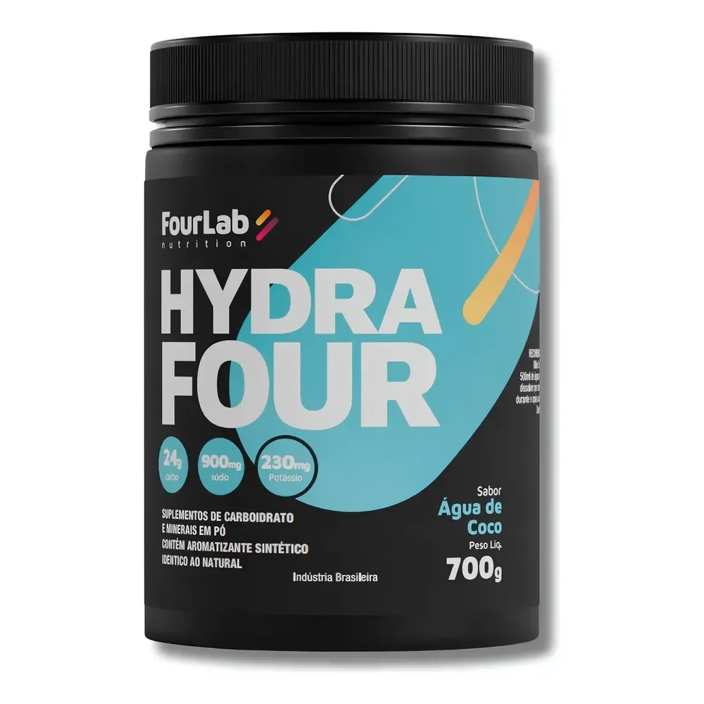 Isotônico Repositor De Eletrólito Ciclismo Hydrafour 700g - Fourlab Sabor Agua De Coco Hidratação Endurance