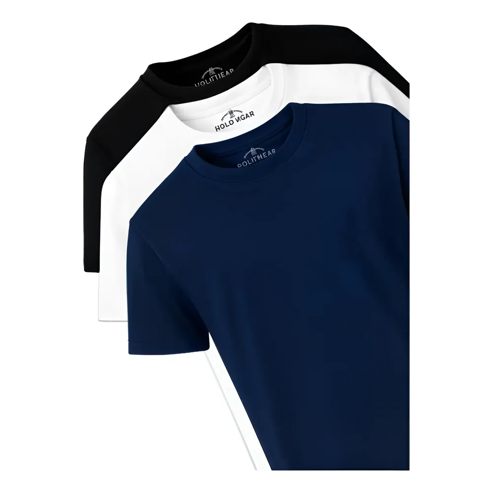 Kit 3 Camisetas Masculinas Polo Wear Sortido 1 M Lisa