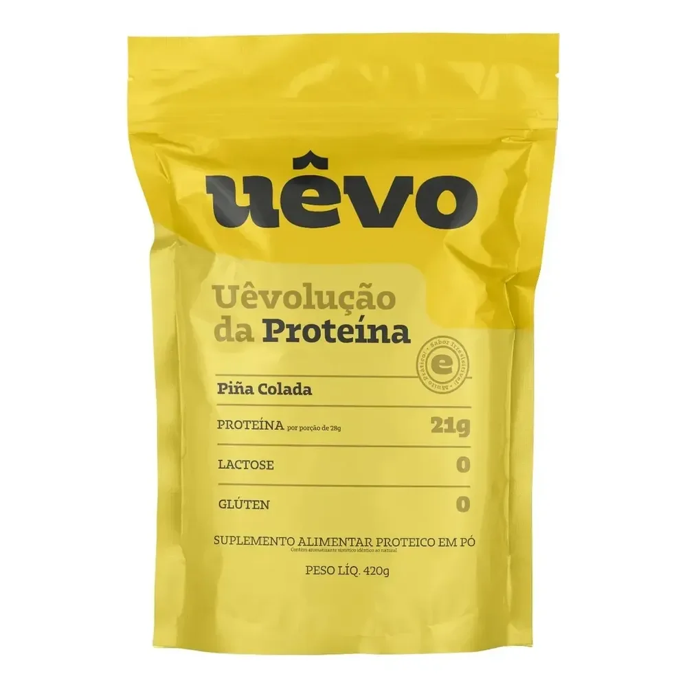 Proteína Uêvo De Ovo Sabor Piña Colada 420g Em Pó Sem Lactose