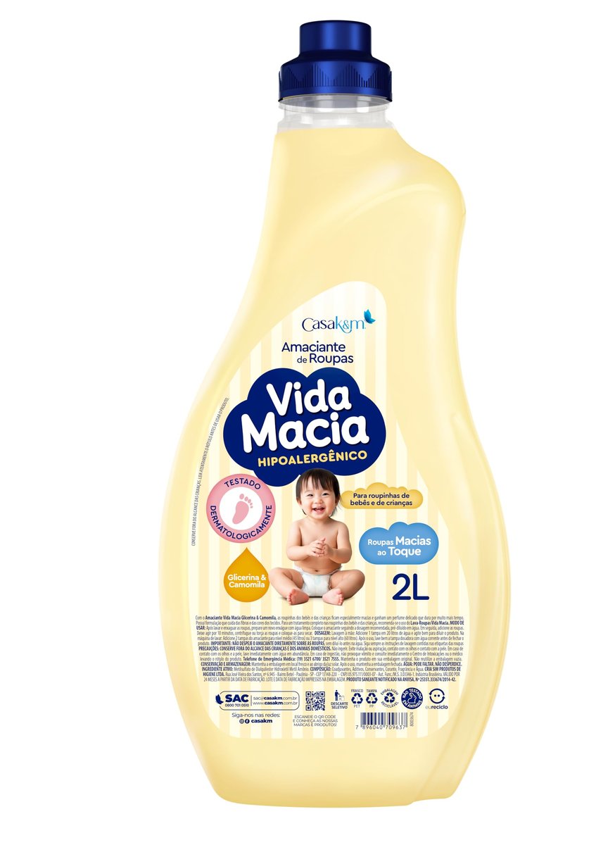 Amaciante Vida Macia Glicerina e Camomila, 2L
