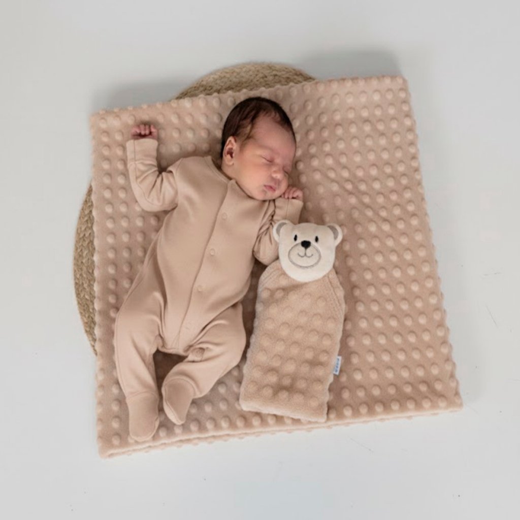 Manta Cobertor de Bebê c/ Naninha Para Menina Menino Infantil Mantinha Premium 02 Peças