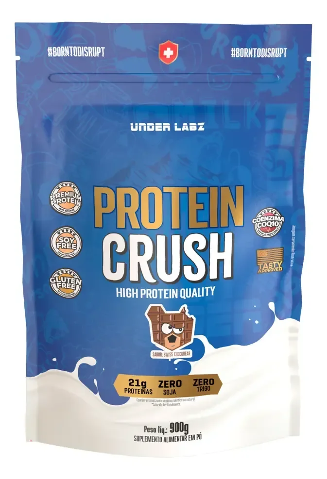 Whey Protein Crush Refil 900g Under Labz Sabor Chocobear Chocobear