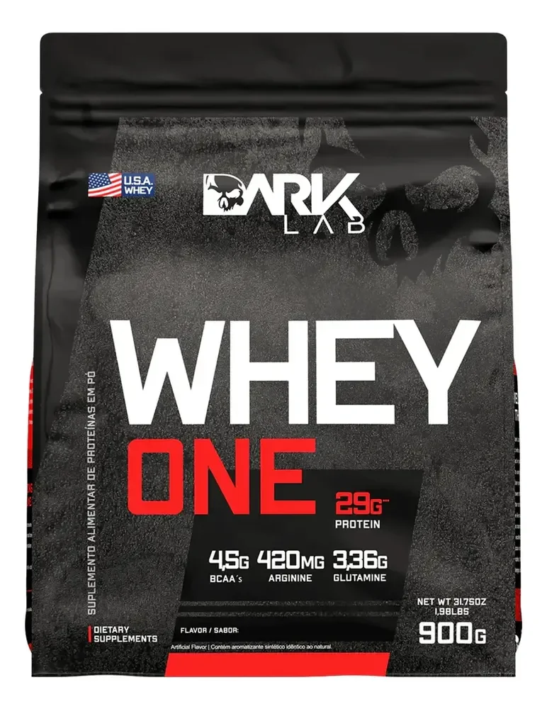 Whey One Protein Proteína Sachê Refil 900g - Dark Lab Sabor Chocolate