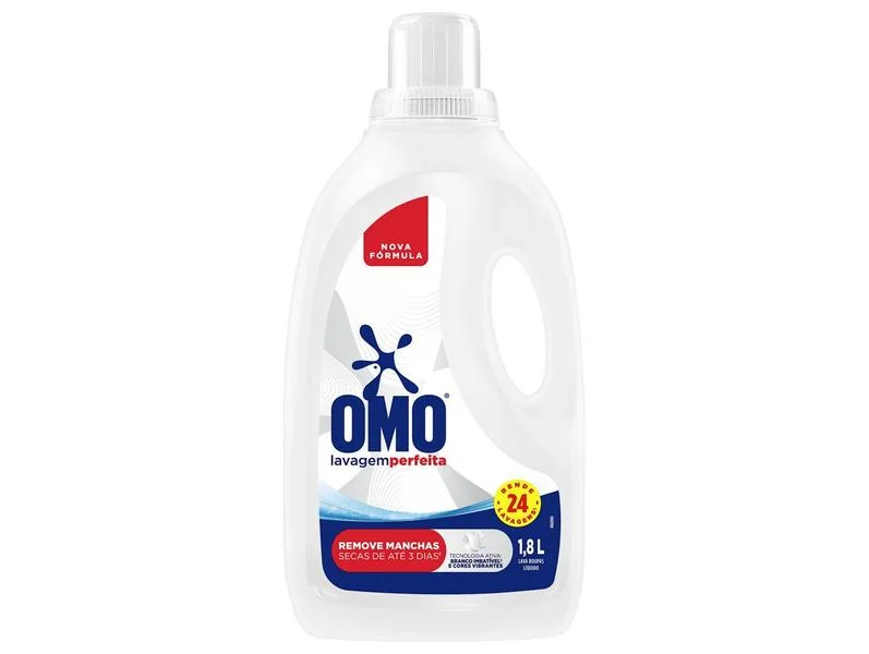Sabão Líquido Omo Lavagem Perfeita Concentrado 1,8L
