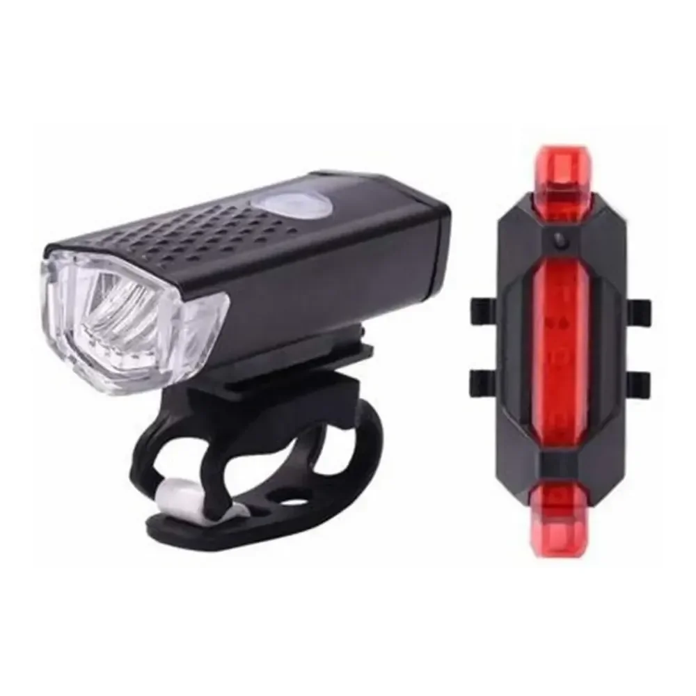Lanterna Frontal E Traseira Para Bicicletas Acessório Bike