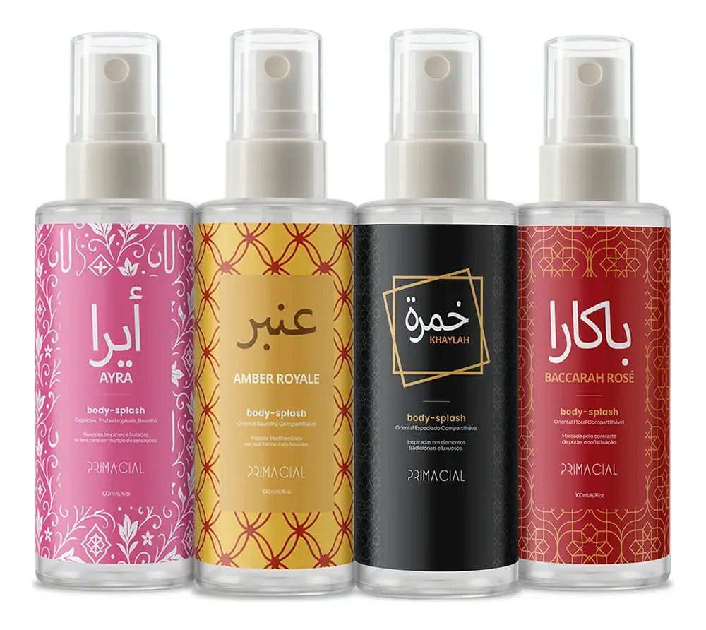 Perfumes Body Splash Linha Árabe 100ml By Primacial