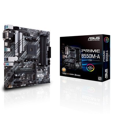 Placa-Mãe ASUS PRIME B550M-A, AMD AM4, mATX, DDR4, Preto - 90MB15K0-M0EAY0