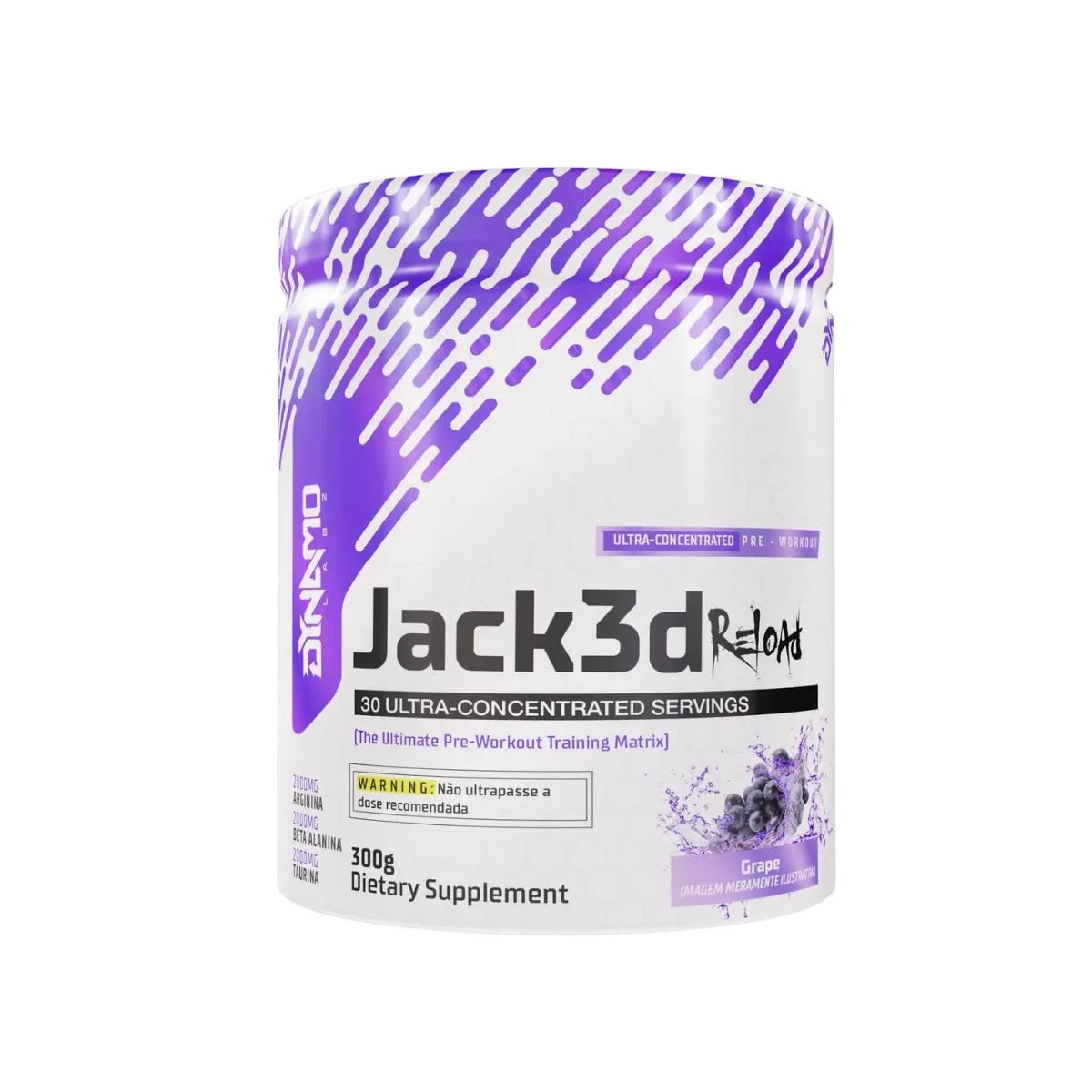 Pré Treino JACK3D Reload 300g Dynamo Labz (Uva)