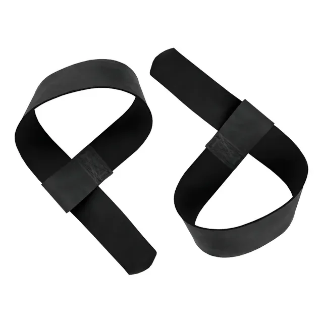 Straps De Couro Legítimo Musculação Crossfit Fitness - Par