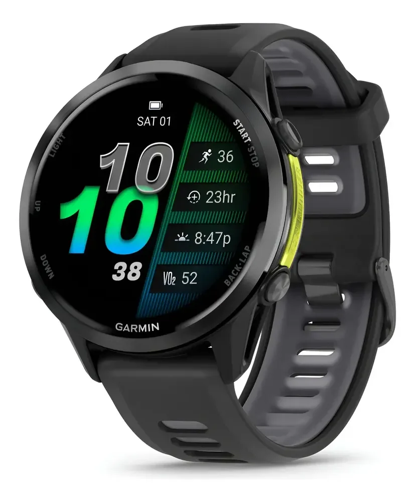 Relógio inteligente Forerunner 970 Garmin Amoled Triathlon Maps Caixa preta
