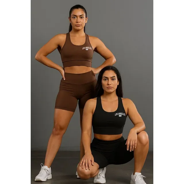 Kit 2 Conjunto Top E Shorts  Academia Los Angeles