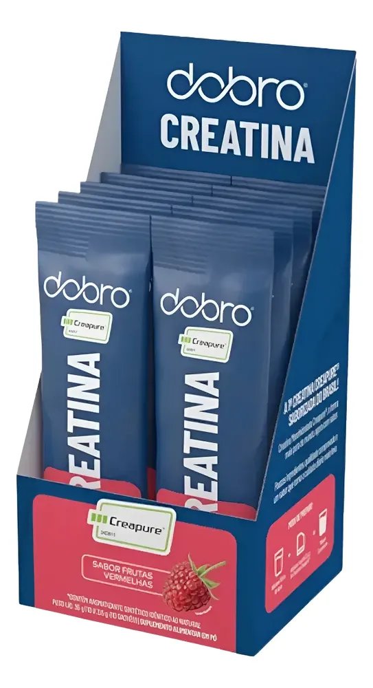 Stick Creatina Creapure®, Dobro, Zero Açúcar E Zero Calorias Frutas Vermelhas 10 Unidades