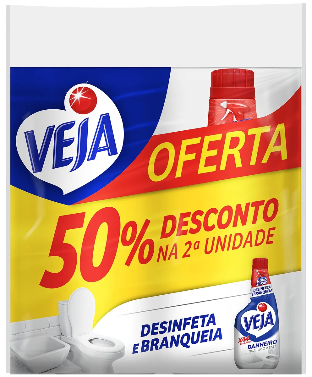 Veja X14 Limpador Tira Limo 500ml 2 unidades