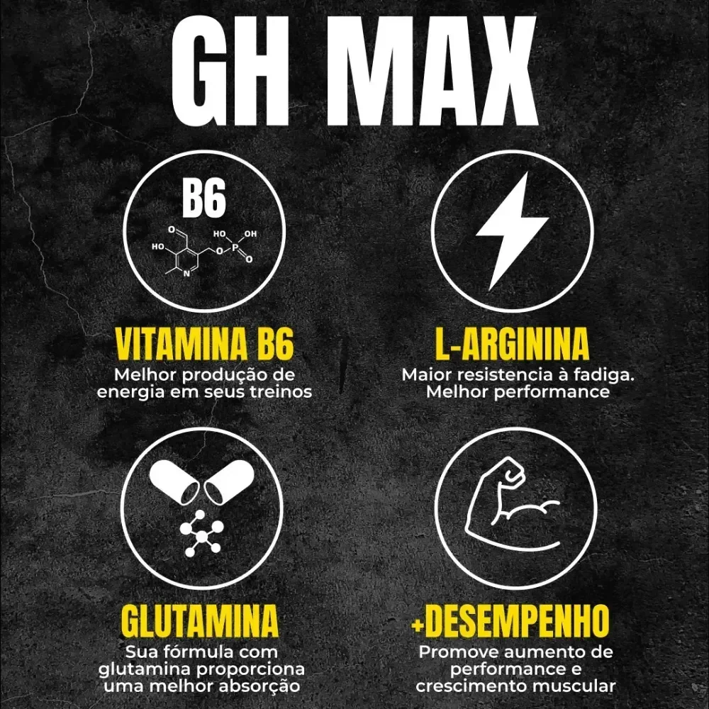 Gh Max 180 Comprimidos Classic Series - Universal Nutrition Sabor Without Flavor Sem Sabor