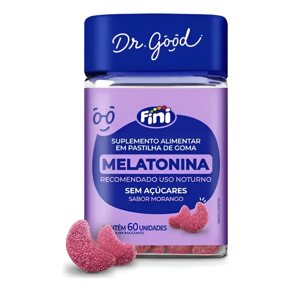 Melatonina Dr.good 60 Gomas Morango Fini Morango