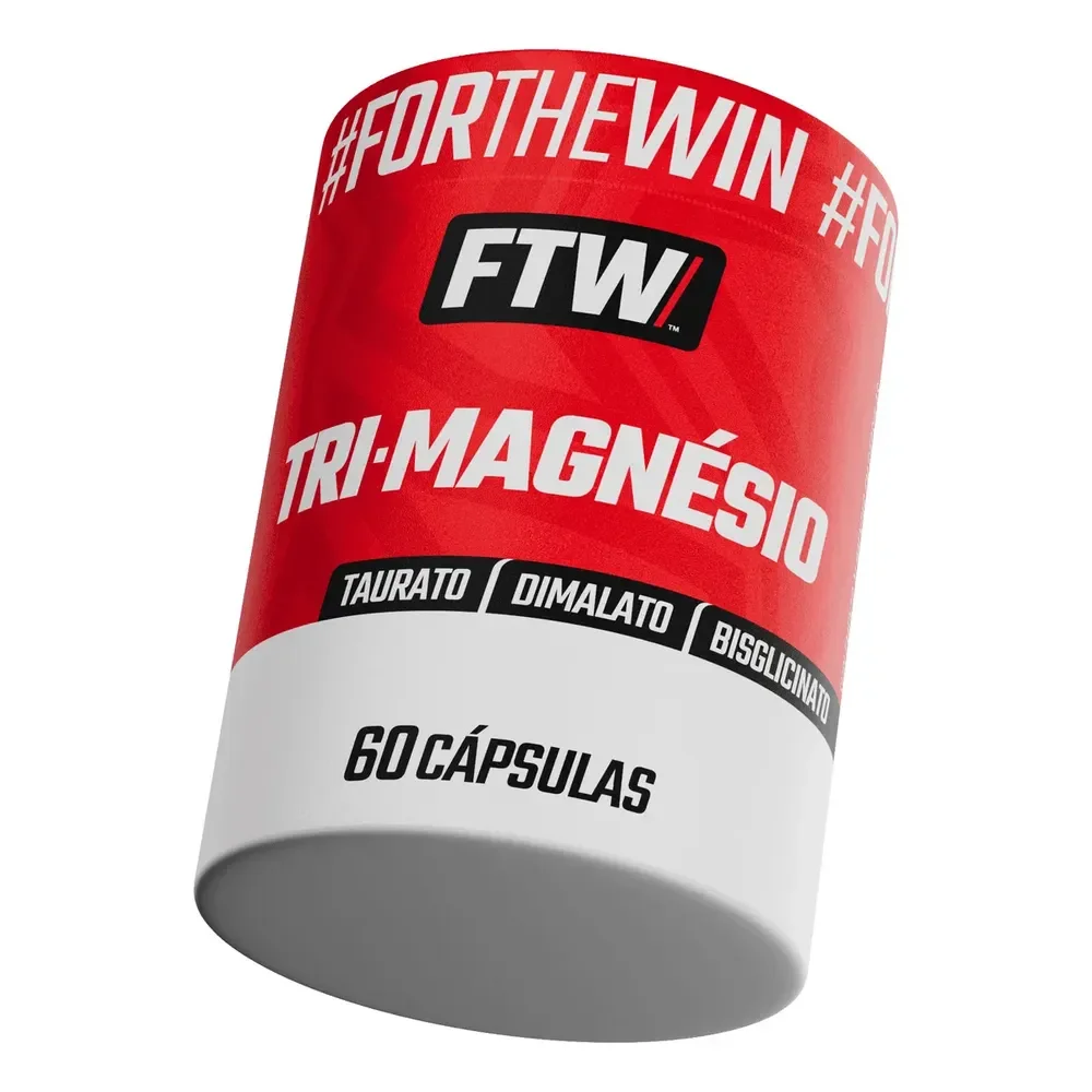 Ftw Tri-magnésio 60 Caps Suporte Metabólico E Muscular 60 Caps Sem Sabor